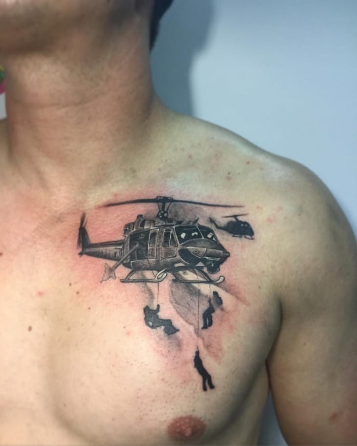 21+ Helicopter Tattoo Designs, Ideas