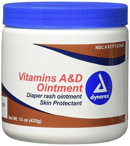 4 Pack Dynarex Vitamin A& D Ointment 15 oz. Jar