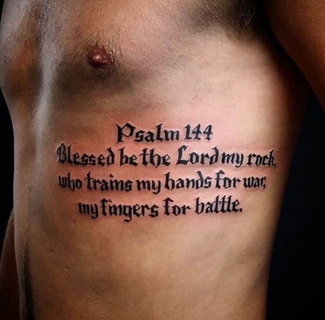 50+ Best Bible Verse Tattoos For Men (2019) Religious Quotes