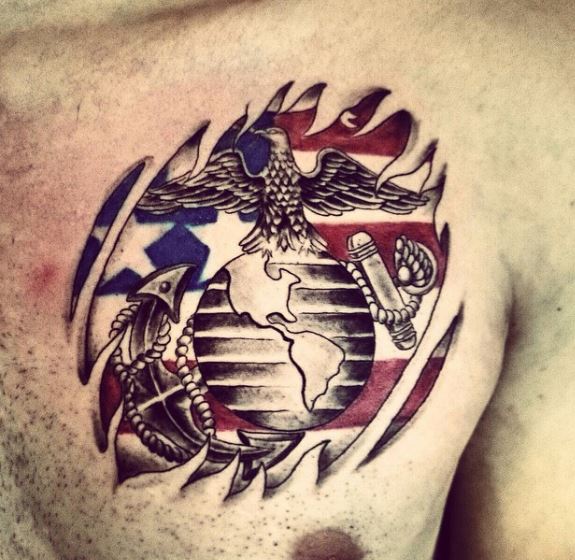 50+ United States Marine Corps Tattoos (2020)