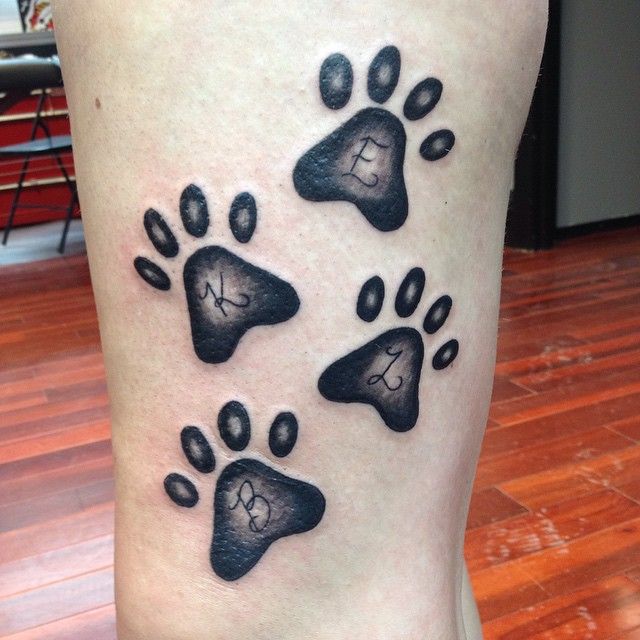 65 Best Paw Print Tattoo Meanings and Designs to Appreciate Your Pets ...