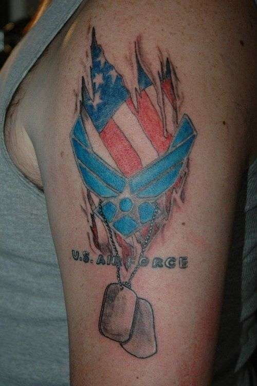 Air Force tattoo. maybe with more detail