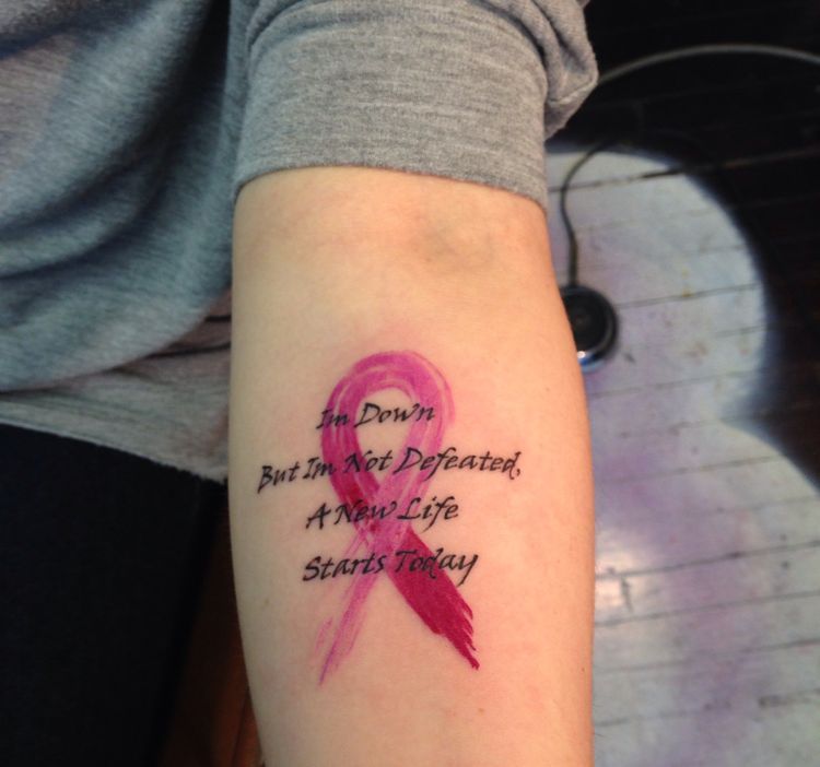 breast cancer survivor tattoo artist
