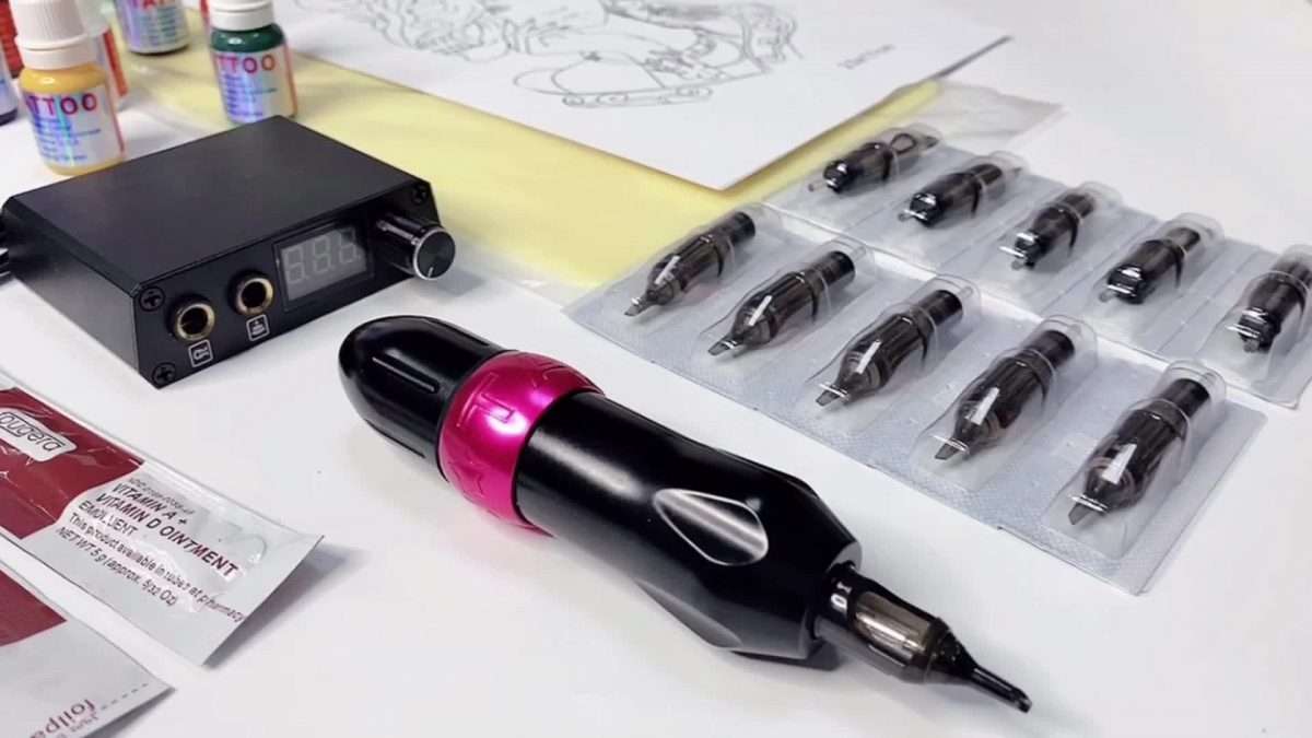 Cheap Full Tattoo Machine Kit For Beginners Coil Tatoo Professional Gun ...