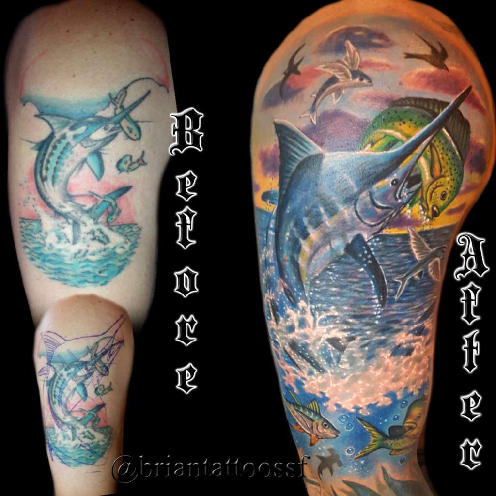 cover up tattoo artist at Masterpiece Tattoo in San Francisco