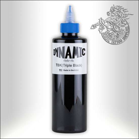 Dynamic Tattoo Ink, Triple Black, 240ml Bottle