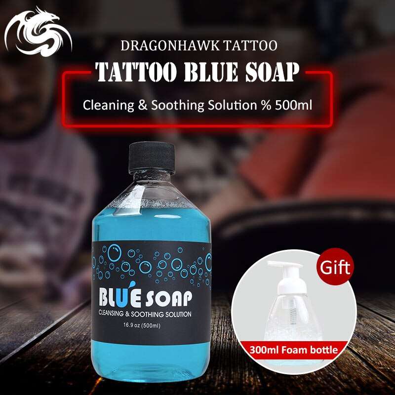 Excellent 500ml Tattoo Supply Blue Soap 16OZ For Tattoo Body Cleaning ...