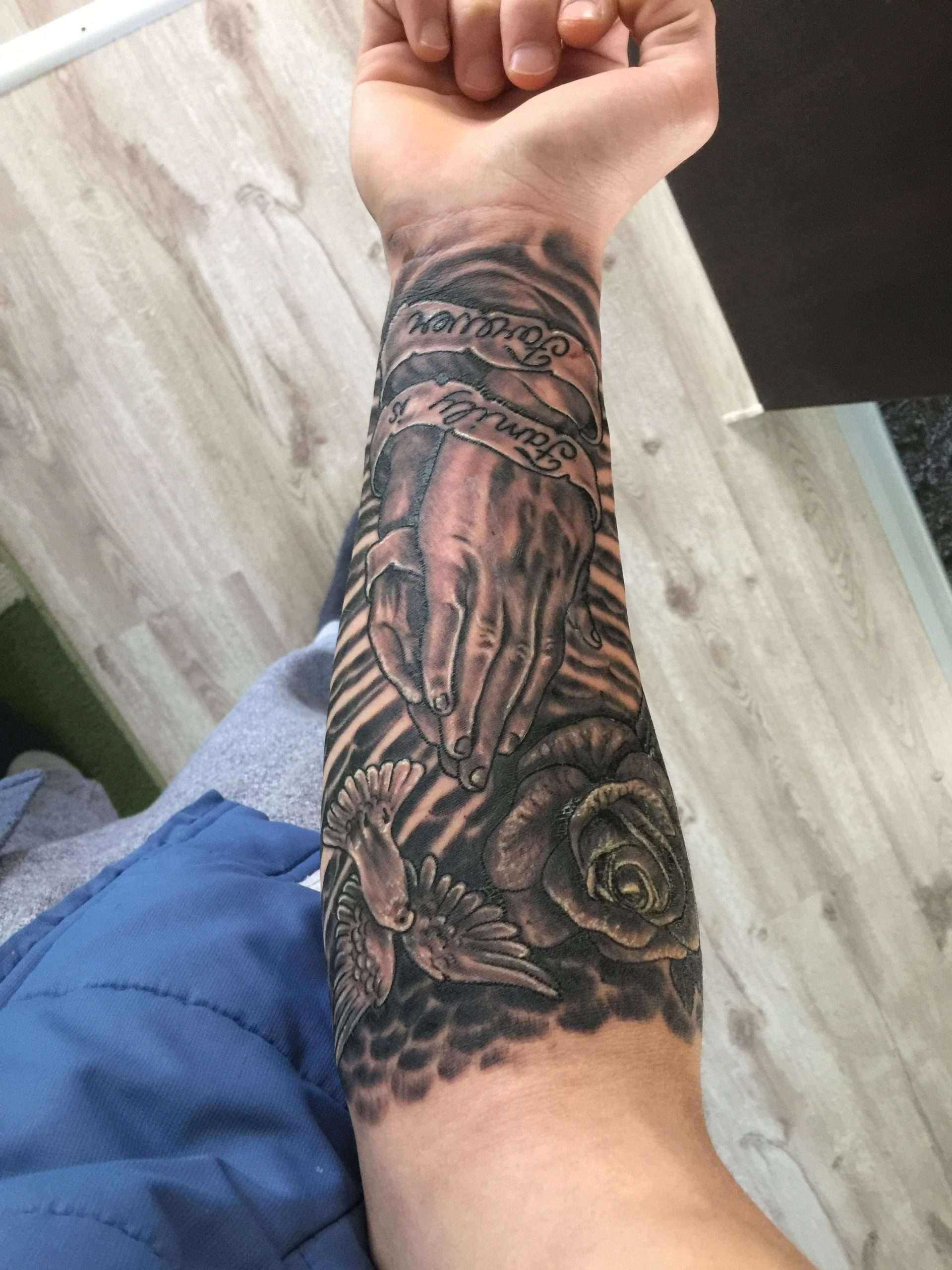 Family Half Sleeve Arm Tattoos For Men