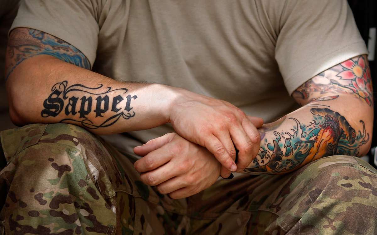 Full sleeve tattoos, are you for or against all military ...