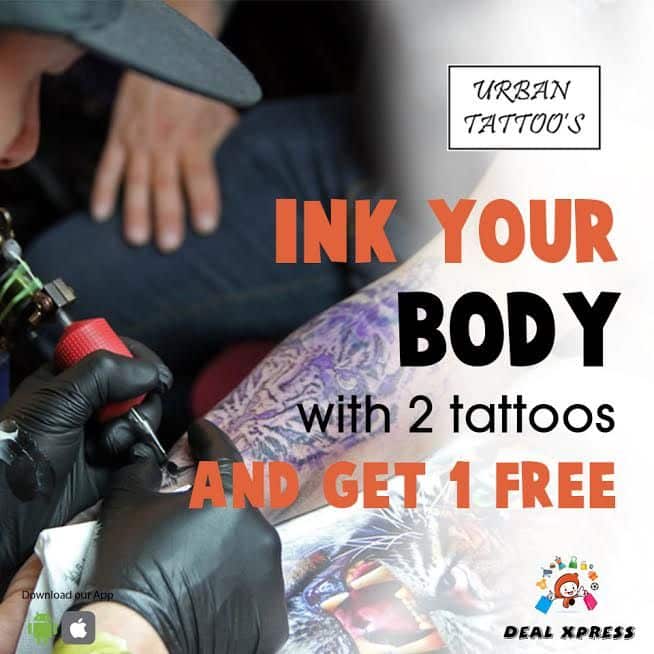 Get Tattooed with #DealXpress Discount Coupon Booklet. Pay for 2 Tattoo ...