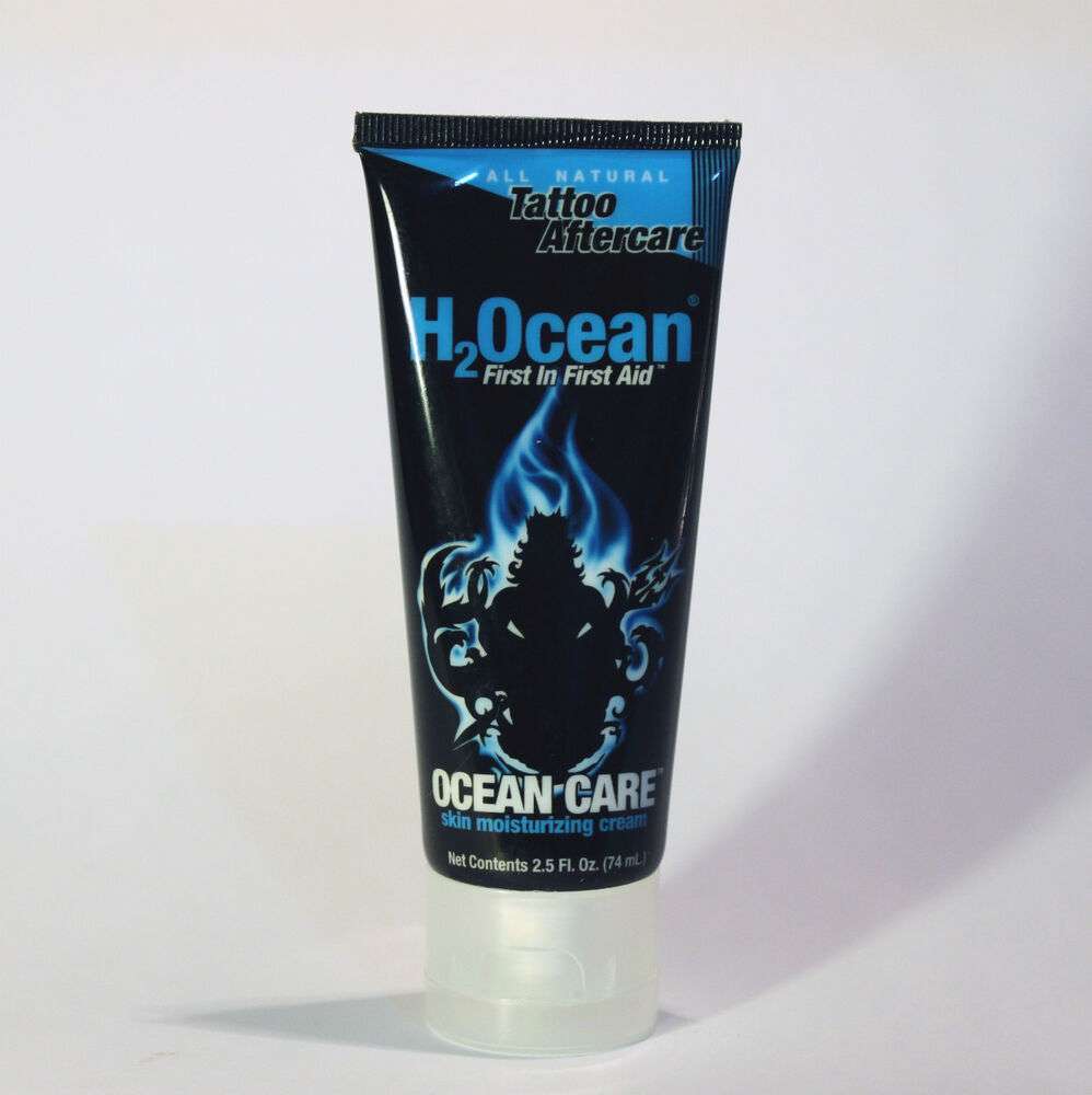 H2Ocean Ocean Care Natural Tattoo Aftercare Cream Lotion Wax 2.5oz