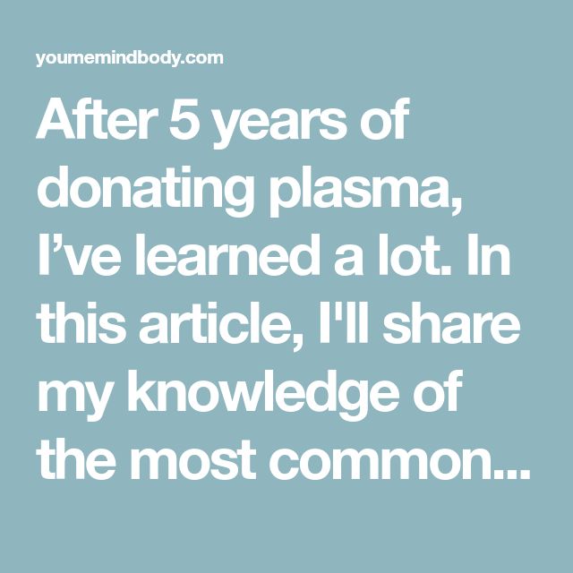 How Long Before You Can Donate Plasma After Getting A Tattoo ...