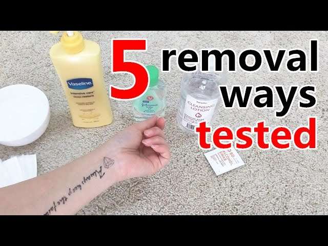 How to apply &  remove temporary tattoos