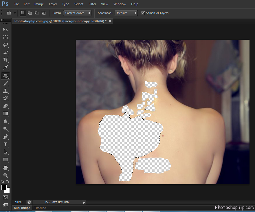 How to remove tattoos in Photoshop
