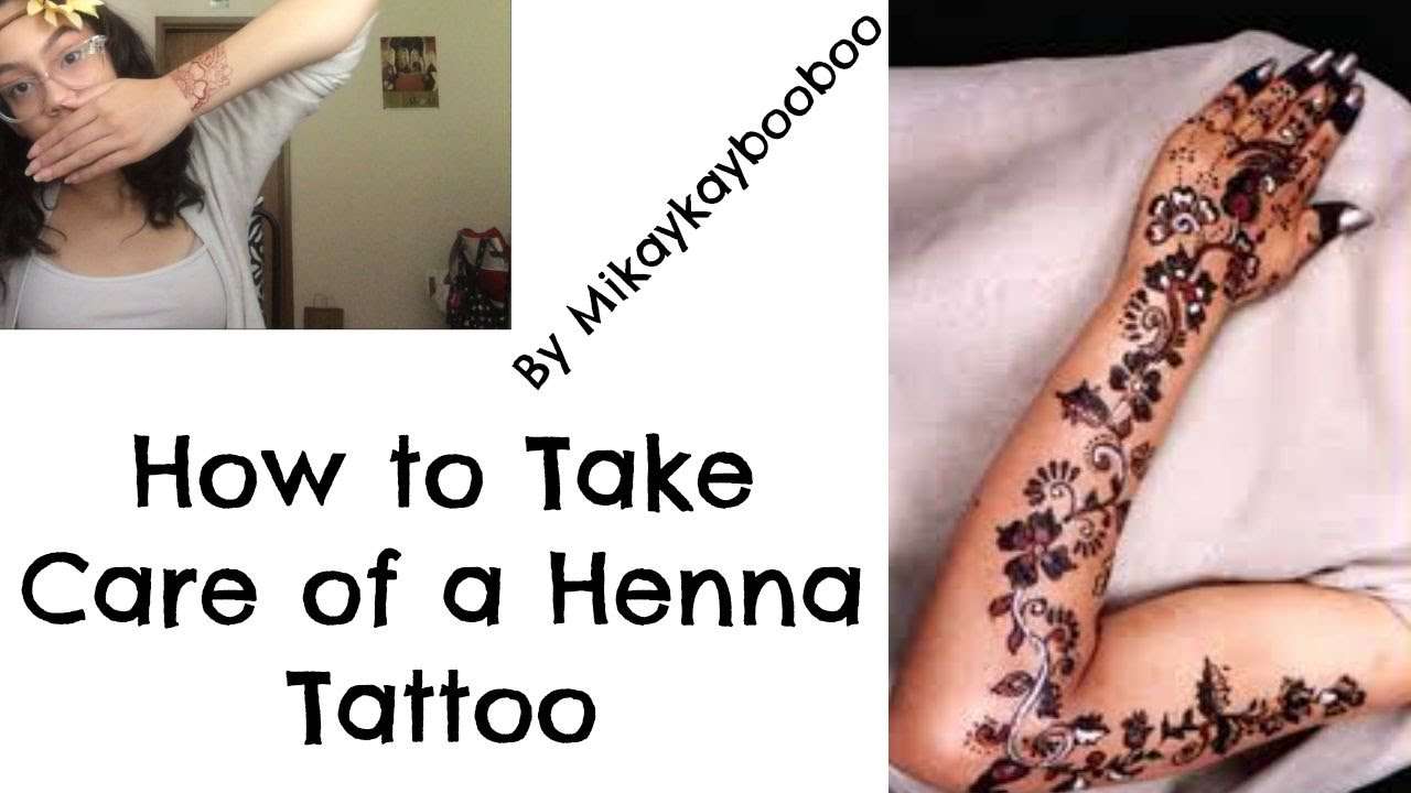 How to Take Care of Your Henna Tattoo