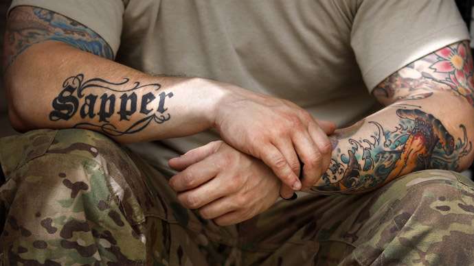 Inked brigade: UK Army lifts ban on hand &  neck tattoos ...