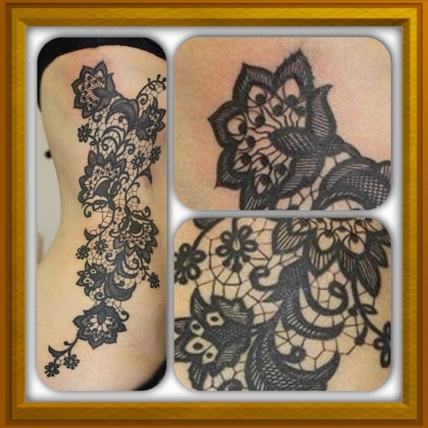 Lace Tattoos Design Ideas Pictures Gallery