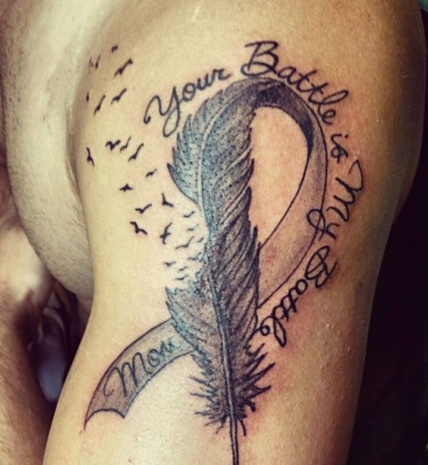 lung cancer tattoos for mom