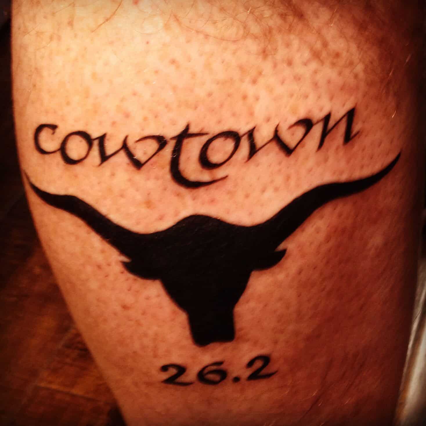 My Fort Worth Cowtown Marathon Tattoo