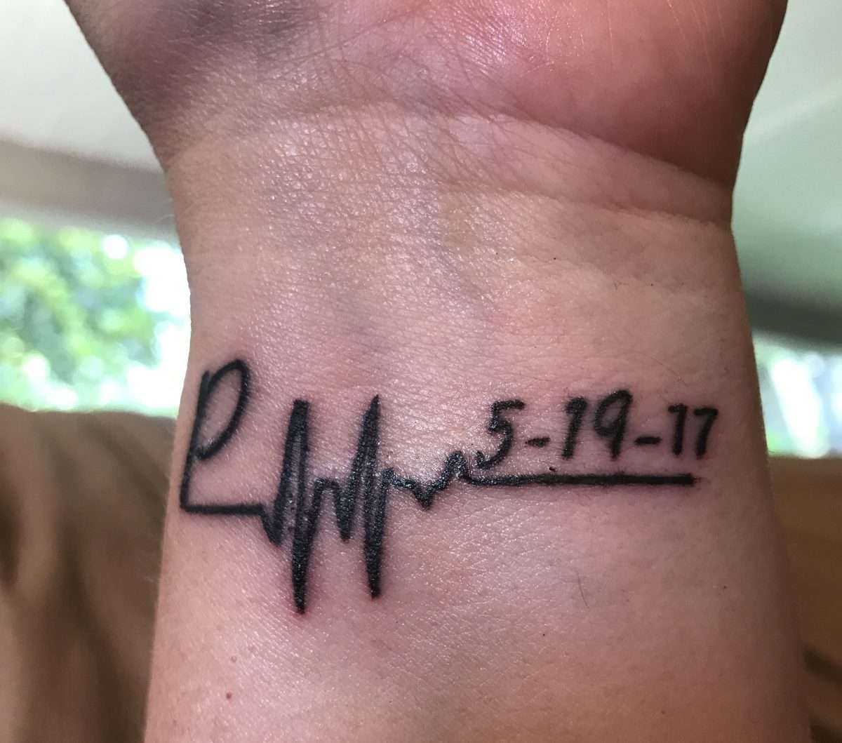 My memorial tattoo for my son