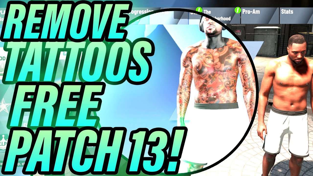 *NEW* NBA 2K20 HOW TO REMOVE TATTOOS FREE AFTER PATCH 13 ...