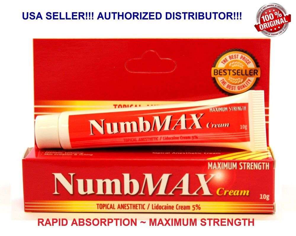 NumbMAX Topical Anesthetic Tattoo Waxing Speed Numbing Cream 10g 100% ...