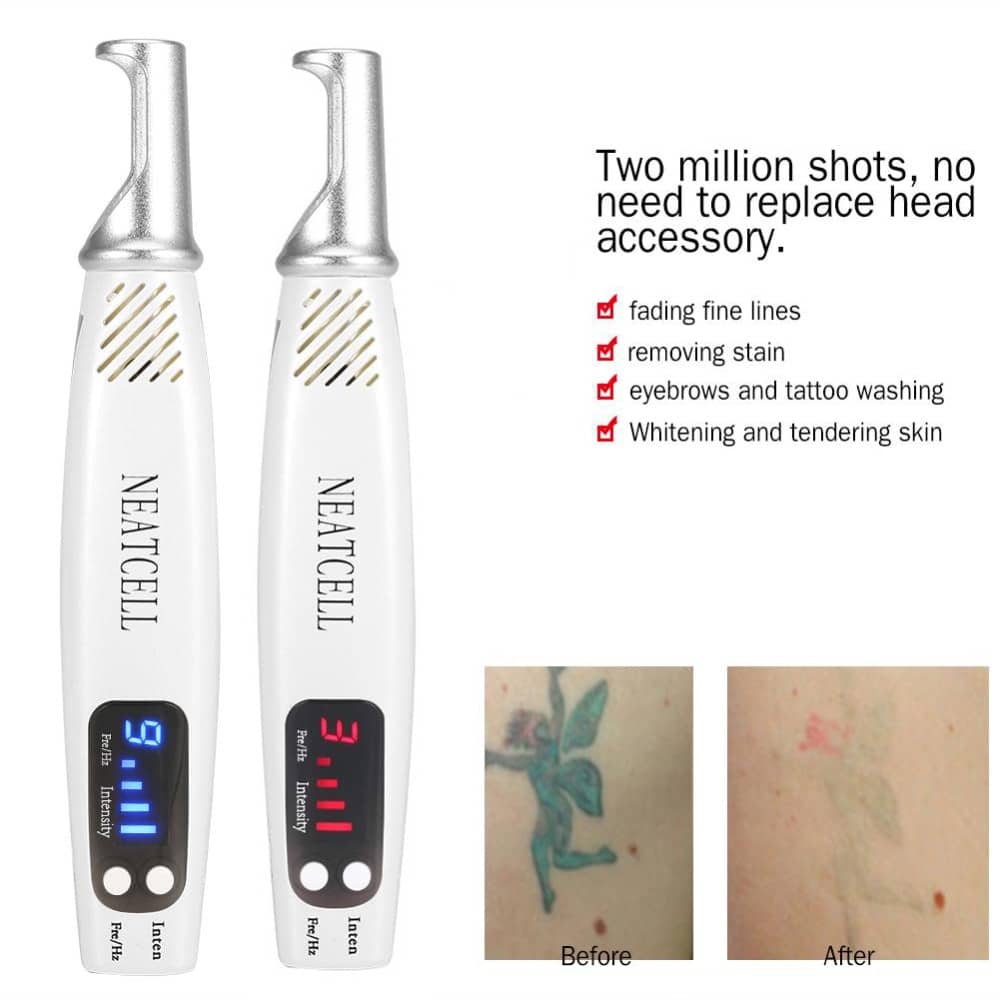 Picosecond Laser Pen Red/Blue Light Therapy Scar Tattoo Acne Freckle ...
