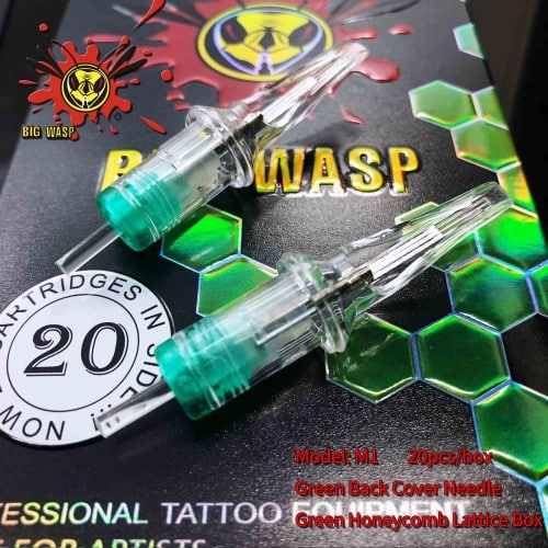 Premium Big Wasp Pure Transparent Tattoo Needles Cartridges