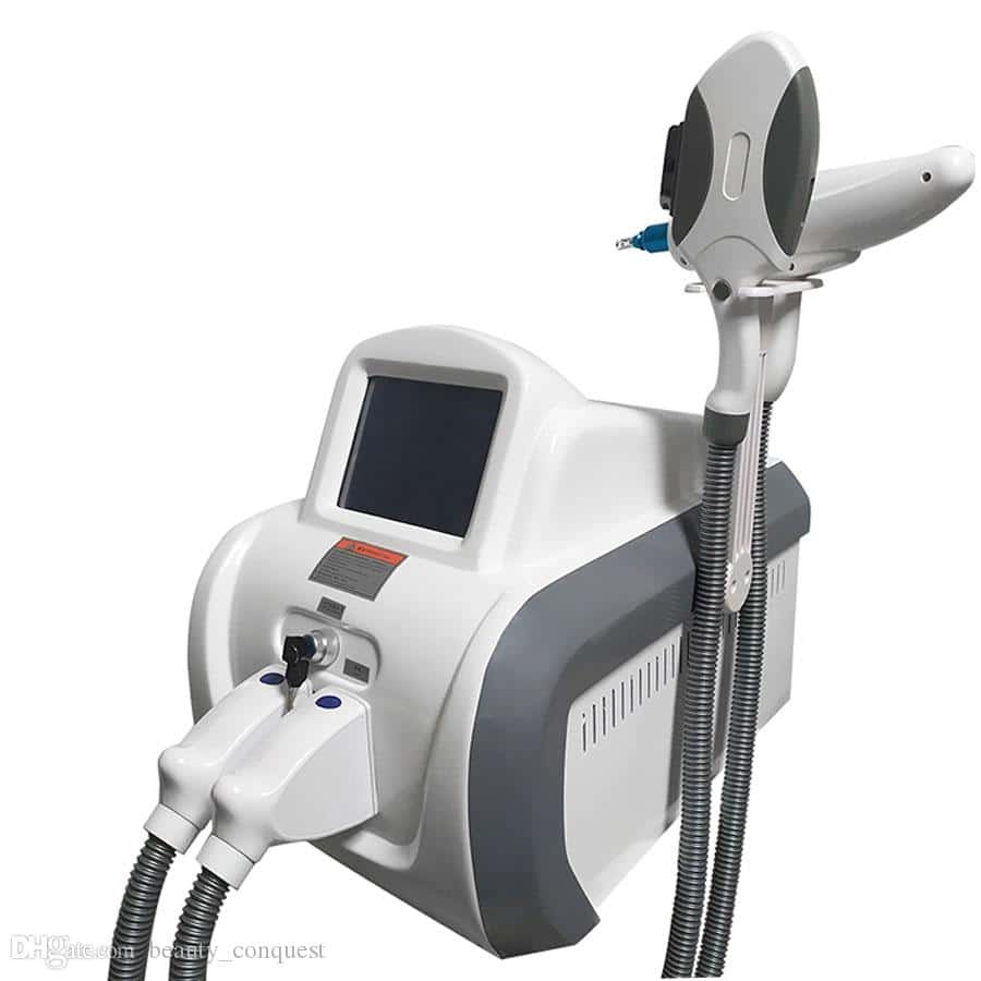 Professional 2 IN 1 Nd Yag Laser Tattoo Removal Machine IPL Laser OPT ...