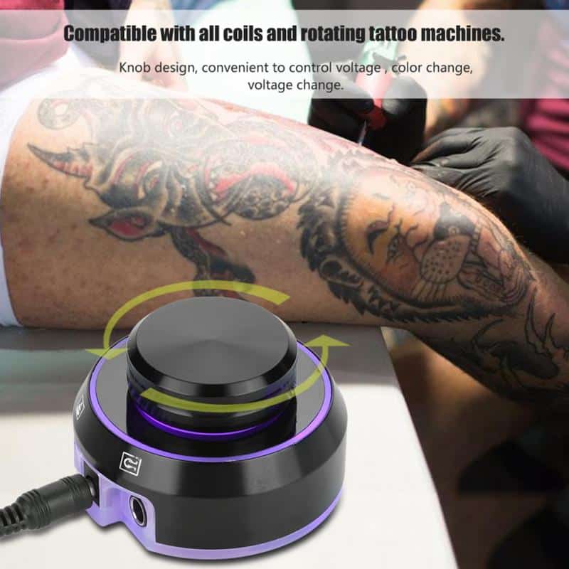 Professional Colorful Lighting Tattoo Atom LCD Tattoo Power Supply with ...