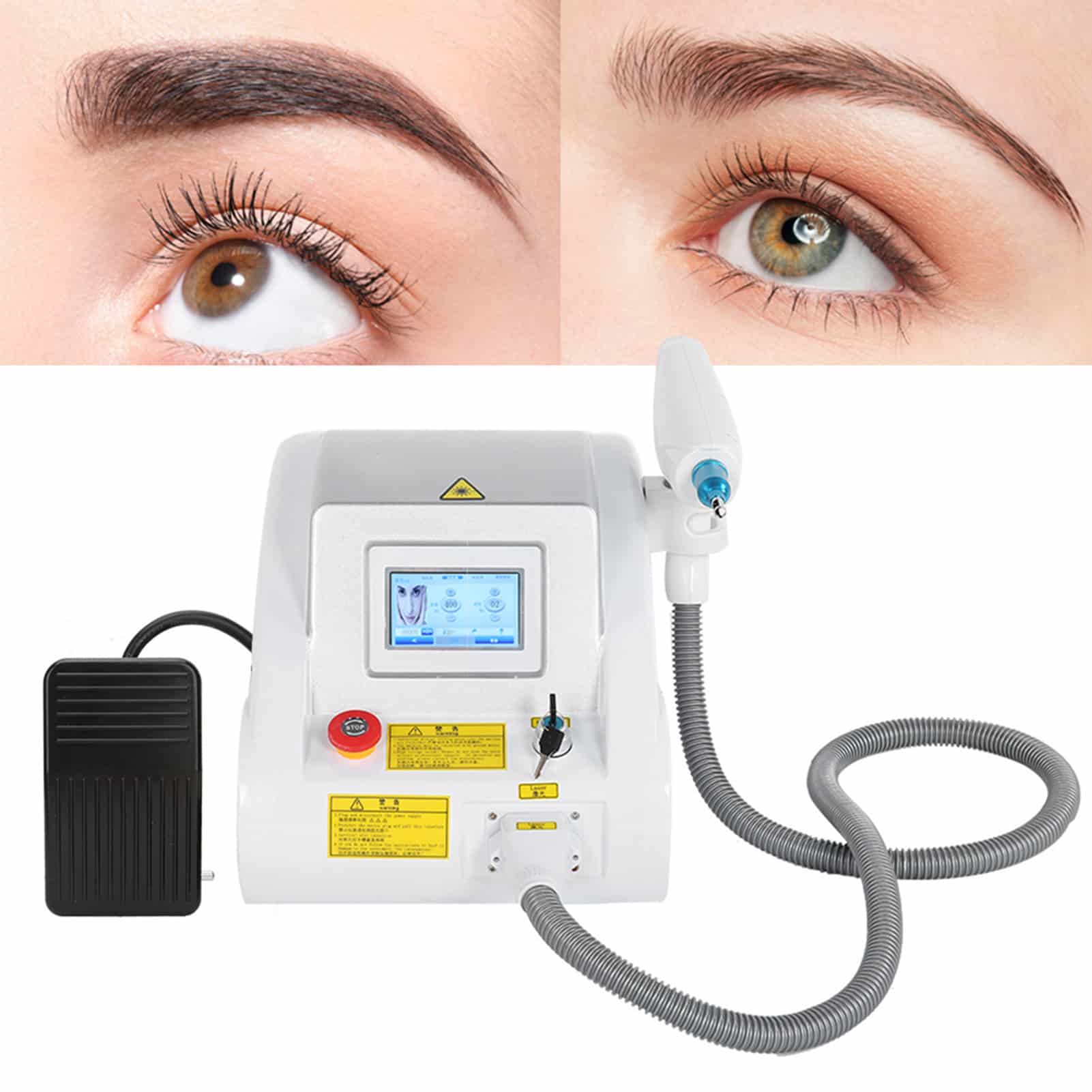 Q Switched ND YAG Laser Tattoo Removal 1064& 532nm Freckle Eyebrow ...