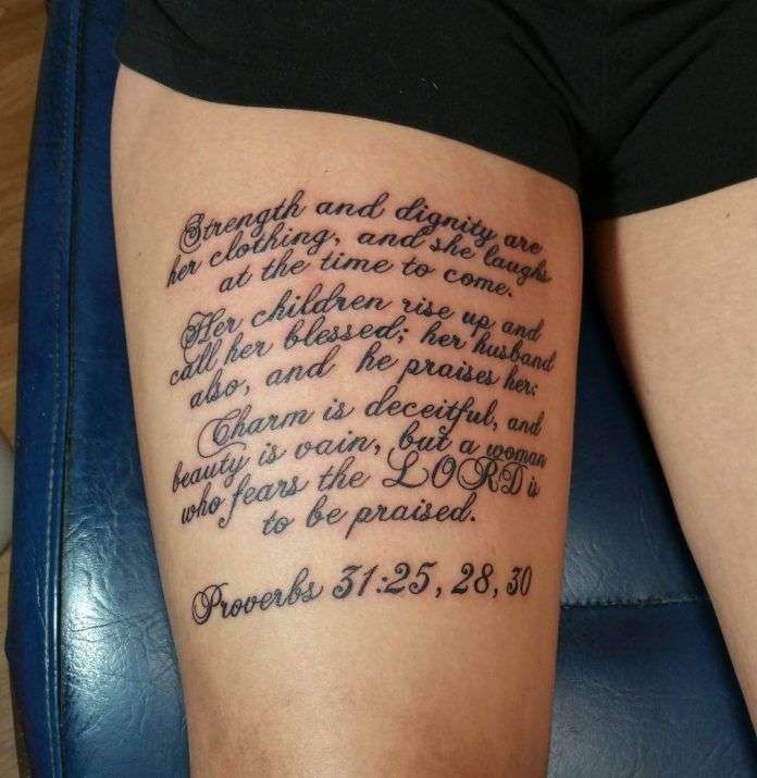 Scripture Tattoos for Women