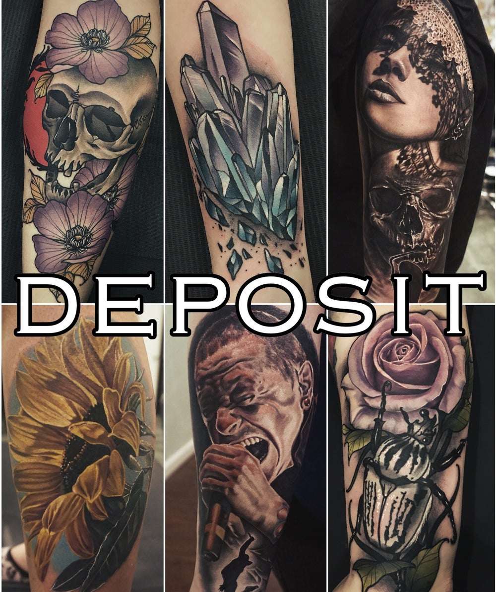 Seth Holmes Art  Tattoo appointment deposit