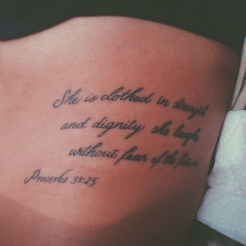 Strength Bible Verse Tattoos For Females