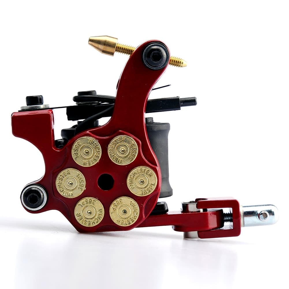 Tattoo Machine Bullet Style Red Color Rotary Tattoo Machine For Tattoo ...