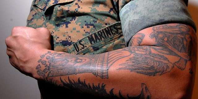 The Marines ease tattoo rules, the strictest in the military