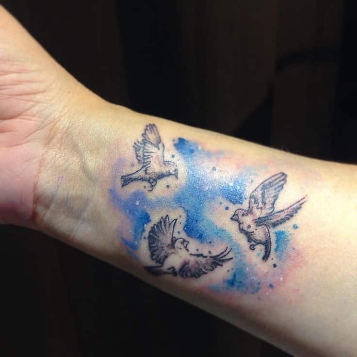 Three little birds #leovalquilha #tattoo #tatuaje #tatuagem #tattoage # ...