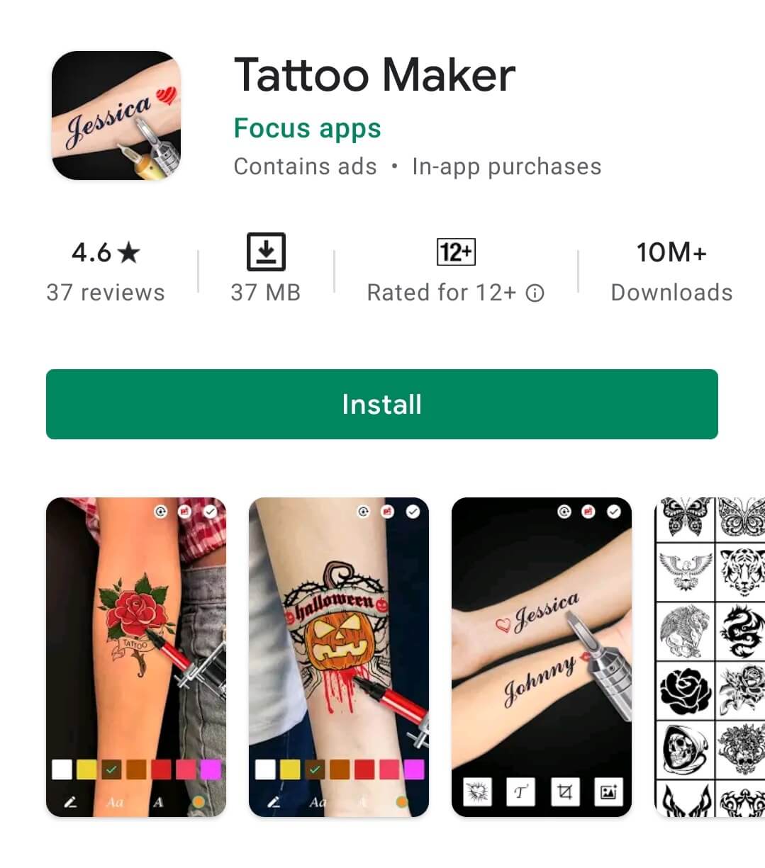 Top 10 Best Tattoo Design Apps For Android [Updated 2022]