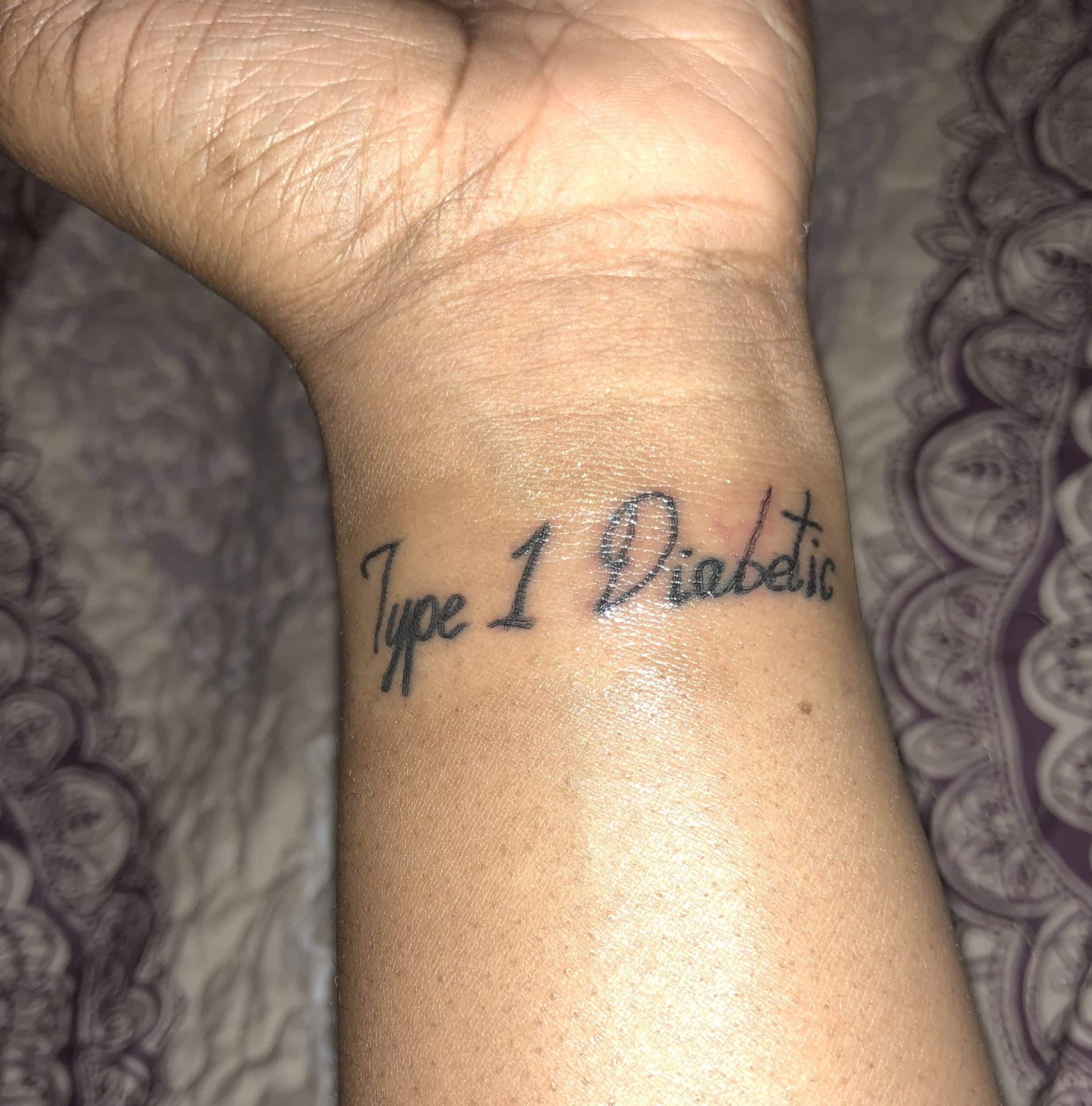 Type 1 Diabetic wrist tattoo (With images)