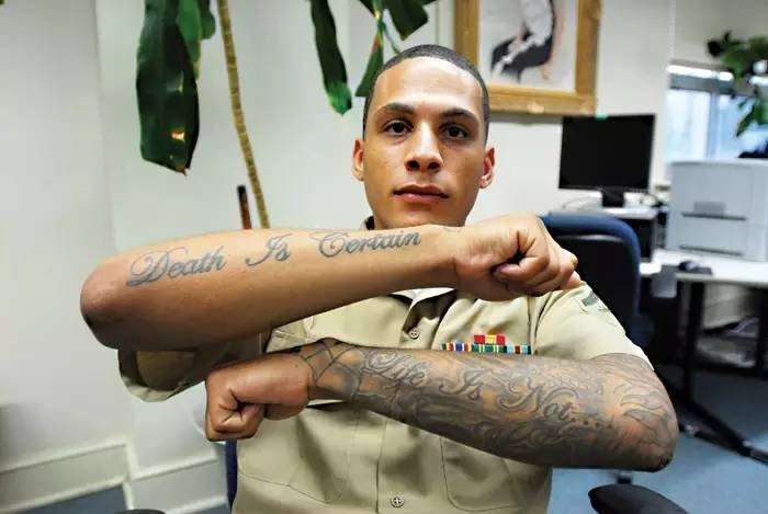 What is the current tattoo policy in the Marine Corps ...